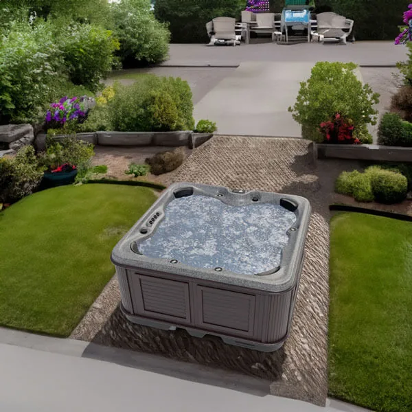 Aerial view of the Arctic Spas Yukon seating arrangement
